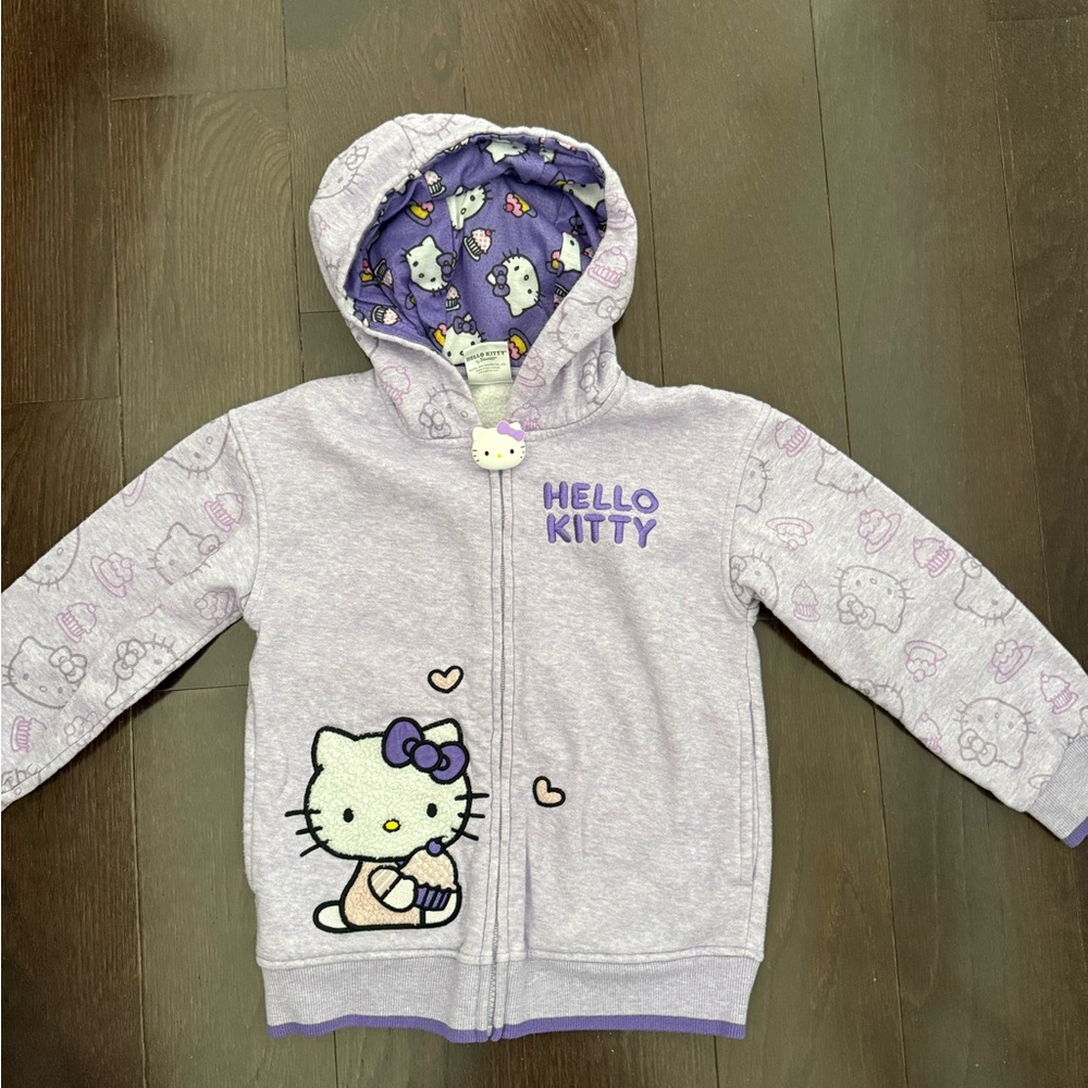 Hello Kitty Lavender Zip-Up Hoodie for Kids 6T